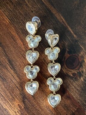 BAUBLEBAR | Disney Gold and Crystal Drop Earrings
